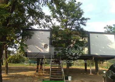 Hohe Intensitäts-vorfabrizierte Holzhäuser mit galvanisiertem hellem Stahlrahmen