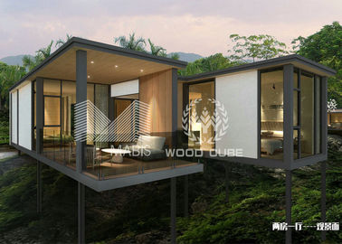 Wetterbeständigkeits-moderne modulare Häuser, zeitgenössische vorfabrizierte Häuser